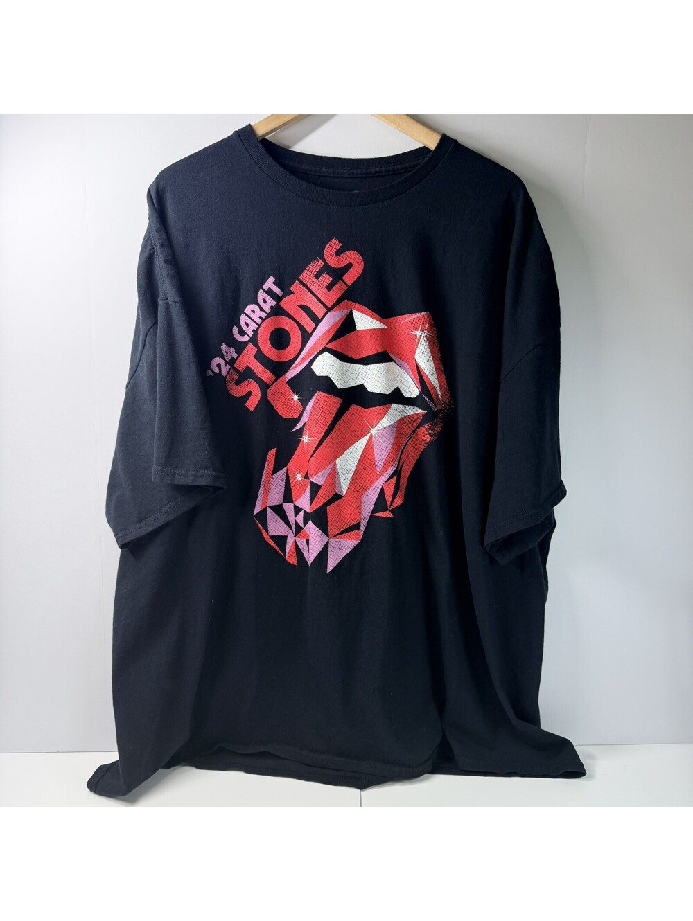 Rolling Stones Hackney Diamonds 2024 Tour T Shirt 3XL Black ’24 Carat Stones